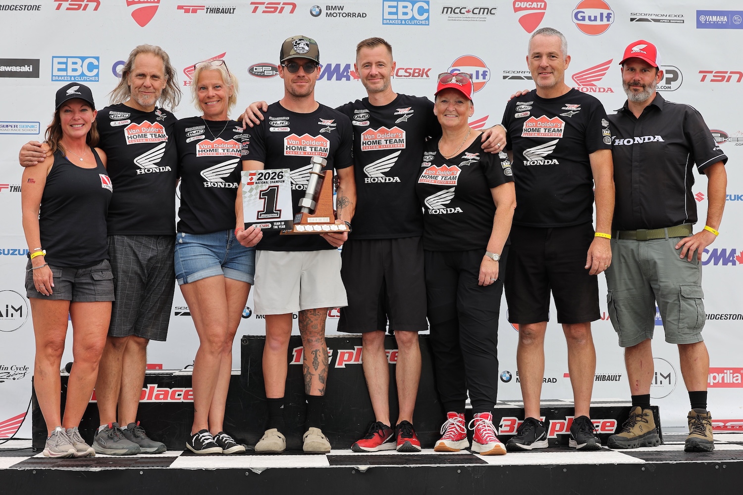 Van Dolder’s Home Team Honda wins Team of the Year award for 2026